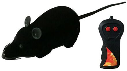 Rc Muis Kat Speelgoed Draadloze Afstandsbediening Rat Interessante Speelgoed Voor Pet Cat Kitten THJ99 zwart