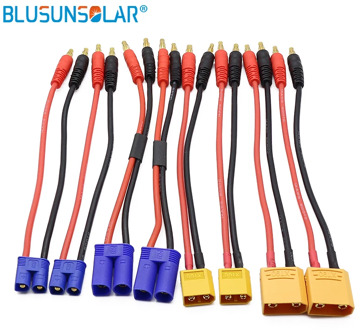 RC XT60XT90 EC3 EC5 to 4.0 Banana Plug Charge Lead 200mm 14AWG lipo Battery Balance Charge Cable XT90 for Helicopter