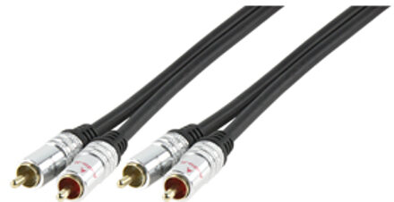 RCA Cable 5m 5m RCA RCA Zwart audio kabel