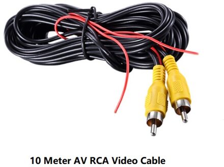 Rca Video Kabel Voor Auto Monitor En Reverse Backup Achteruitkijk Camera 2.4G Draadloze Video Zender Ontvanger 4PIN Luchtvaart Kabel RCA kabel 10 m