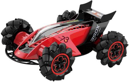RCtown 1:14 Z109 RC Car Cool Stunt Drift Car 360° Universal Wheels 2.4GHz Remote Control Toy rood