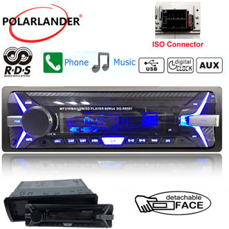 Rds + Auto Stereo Audio Radio Bluetooth Fm Am Tf/Usb 3.5 "Aux-In 1 Din 12V Afneembaar Paneel Car MP3 Speler In-Dash