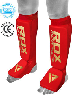 RDX Hosiery Shin Instep Foam - Rood - Maat: S