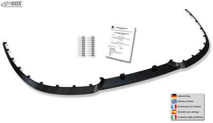 RDX Racedesign RDX Universele Cup 2.0 Voorspoilerlip - Flexibel - Zwart (PU)