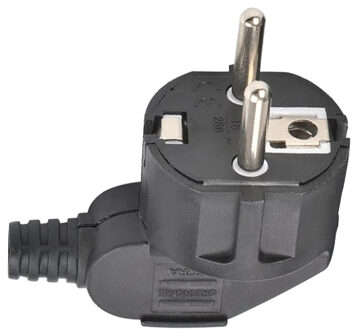 Rdxone 16A Eu 4.8 Mm Ac Elektrische Power Bedraden Plug Man Voor Wire Sockets Outlets Adapter Verlengsnoer Connector Plug zwart - 1 stuk