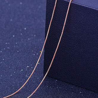 Re 45 Cm Diy Vrouwen Ketting Kettingen Vriendelijke Koper Wave/Snake/Box Kettingen Sieraden Kralen Voor Hanger accessoires Rose Goud J40 G122