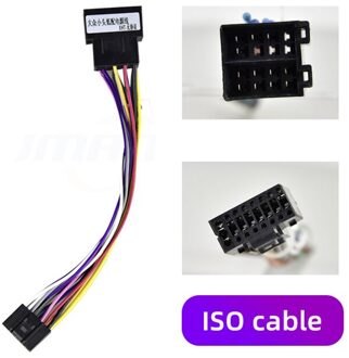 Reakosound Android 2 Din Connector Plug Kabel Autoradio Adapter Multimedia Universele Voor Accessoires Draad Vw Nissian Toyota For ISO