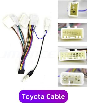 Reakosound Android 2 Din Connector Plug Kabel Autoradio Adapter Multimedia Universele Voor Accessoires Draad Vw Nissian Toyota For Toyota