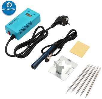 Real 50W Bakon BK950D Elektrische Soldeerbout Met T13 Iron Tips Mini Digitale Soldeerstation Soldeer Printplaten Solderen met 5stk Iron Tips