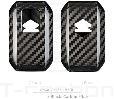 Real Carbon Fiber Car Remote Key Case Key Cover Voor Suzuki Swift Wagon R Monopoly Keyless Houder bescherming koolstof zwart 01