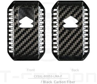 Real Carbon Fiber Car Remote Key Case Key Cover Voor Suzuki Swift Wagon R Monopoly Keyless Houder bescherming koolstof zwart 02