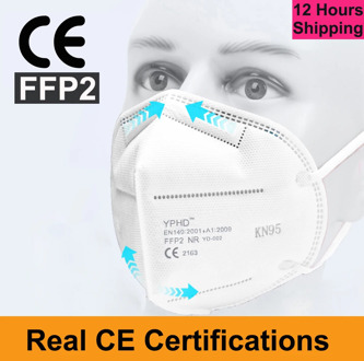 Real CE 5 Layers Reusable KN95 Face Mask ffp2 Anti Dust Flu Breathable KN95 Masks Respirator kn95mask Protective FFP2 face masks