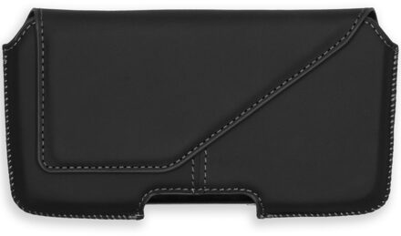 Real Leather Belt Case - Maat L - Zwart