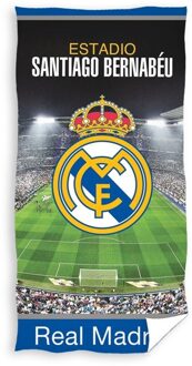 Real Madrid C.f. Strandlaken - 100% Katoen - 70x140 Cm - Multi