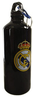 Real Madrid CF bidon zwart aluminium