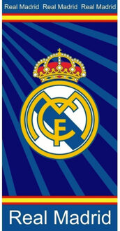 Real Madrid CF blauw stripes badlaken, 75 x 150 cm
