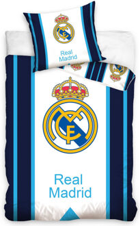Real Madrid CF dekbedovertrek stripe blue, 140 x 200 cm