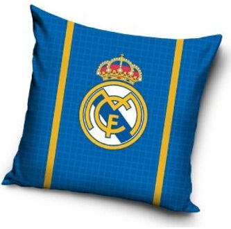 Real Madrid CF kussen blauw, 40 x 40 cm