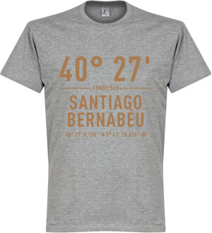 Real Madrid Santiago Bernabeu Coördinaten T-Shirt - Grijs - M