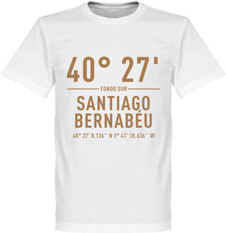 Real Madrid Santiago Bernabeu Coördinaten T-Shirt - Wit - XS
