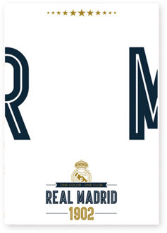 Real Madrid White Board - Muursticker - 47 x 67 cm - Multi Wit