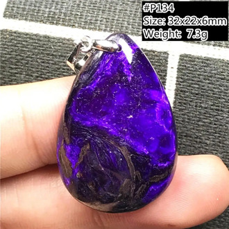 Real Natural Royal Purple Sugilite Pendant Jewelry For Women Man Anticancer Crystal Water Drop Beads South Africa Stone AAAAA