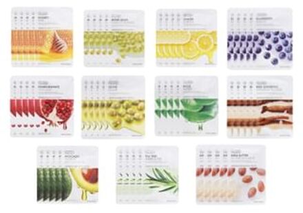 Real Nature Face Mask Bundle Set - Sheetmasker Set (11 Types)