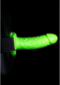 Realistische Strap-On Harnas - Glow in the Dark - 7 / 18 cm