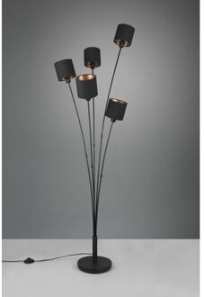 Reality Industriële Vloerlamp Tommy - Metaal - Zwart