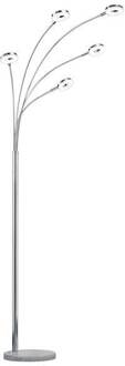 Reality RENNES LED 5x 4W chroom vloerlamp
