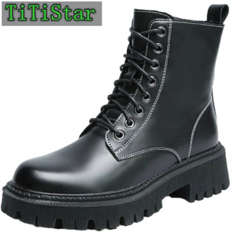Really Buff Dr. Martens Boots Female British 2020 Autumn and Winter New Thick Sole Height Increasing Skinny Fleece Women 's Shor