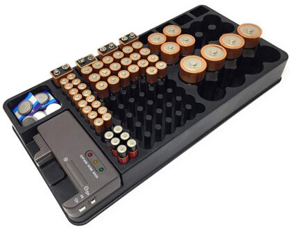 Realmate Batterij Organizer Holder Batterij Case Houders Batterij Checker Voor Aaa Aa Cd 9V W/Tester rack Doos