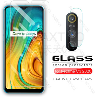 realmi c3 glasses 2in1 camera protectors for oppo realme c3 c 3 protective glass on realmec3 realmy real me c3 tremp films 6.5''