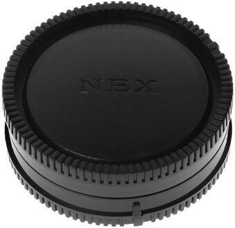 Rear Lens Body Cap Camera Cover Anti-stof 60Mm E-Mount Bescherming Plastic Zwart Voor Sony A9 NEX7 NEX5 A7 A7II lens en body Cap