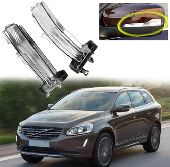 Rear View Mirror Turn Signal Light for Volvo XC60 2013-2017 LED Indicator Blinker Repeater Signal Lamp