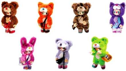 Rebel Bears Plush Action Figures Blind Box Movable Series Display 18 cm (6)