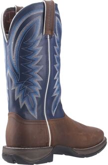 Rebel Leder Heren Zadelbruin/Demin Blauw Laarzen - EU 44 / UK 9.5