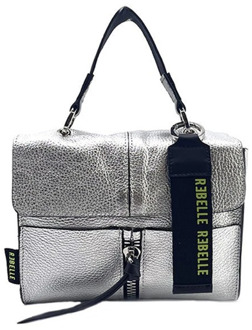 Rebelle Zilveren Handtas met Afneembare Schouderband Rebelle , Gray , Dames - ONE Size