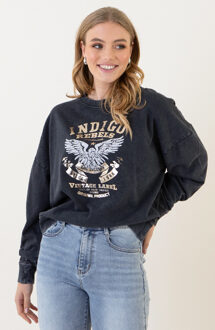 Rebels Trui Stone Wash Grijs