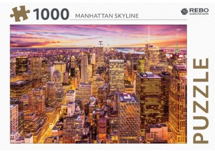 Rebo Legpuzzel 1000 Stukjes - Manhattan Skyline