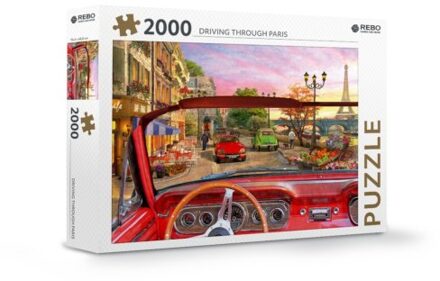 Rebo Legpuzzel 2000 Stukjes - Driving Through Paris