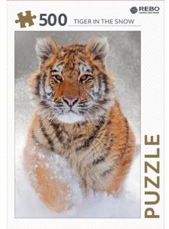Rebo Legpuzzel 500 Stukjes - Tiger In The Snow