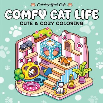 Rebo Productions Comfy Cat Life - Coloring Book Cafe