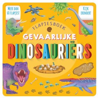 Rebo Productions Flapjesboek Gevaarlijke Dinosauriërs - Helen Catt