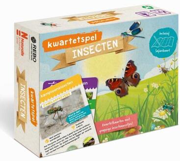 Rebo Productions Insecten - Kwartetspel Met Posterboek