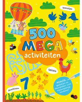 Rebo Productions kleurboek 500 Mega activiteiten junior papier