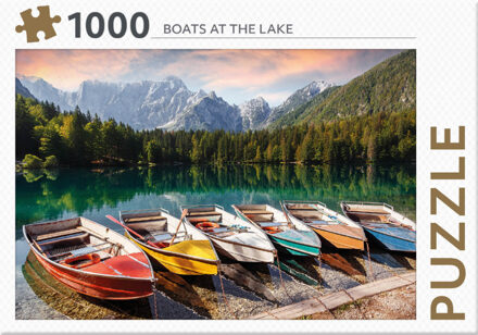 Rebo Productions legpuzzel Boats at the Lake 1000 stukjes
