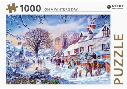 Rebo Productions legpuzzel On A Winter's Day 1000 stukjes