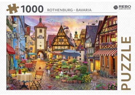 Rebo Productions Rebo Legpuzzel 1000 Stukjes - Rothenburg Bavaria