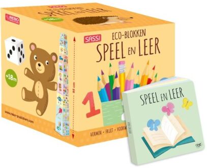 Rebo Productions Sassi stapelblokken en boekje Speel en Leer junior 11-delig